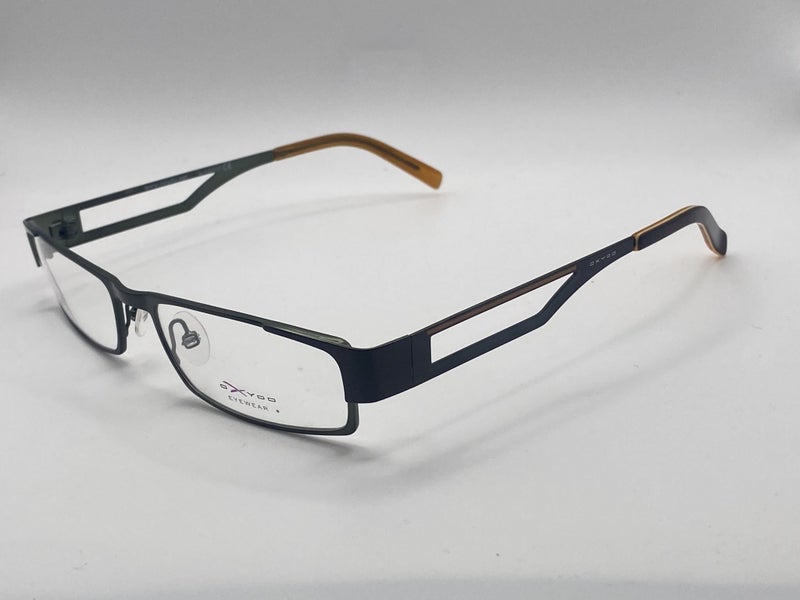 OXYDO Italy Designer Glasses Handmade Acetate Black & Emerald Green Carousel 1