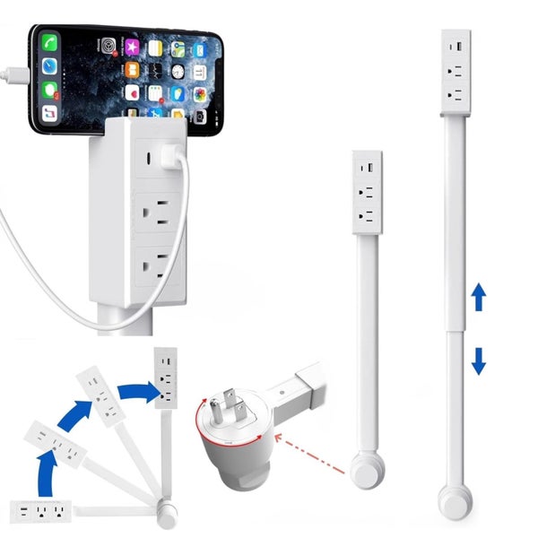 Electrical Outlet Extender, Extendable and Rotating Outlet Carousel 1
