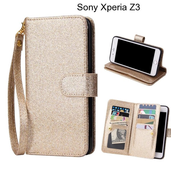 Sony Xperia Z3 Case Glaring Multifunction Wallet Leather Case Carousel 1