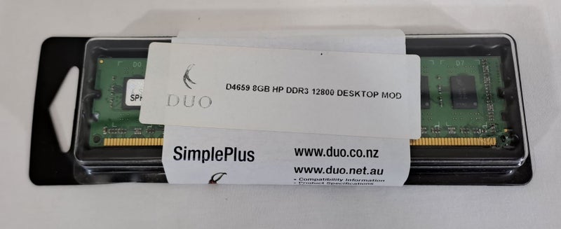 HP 8GB DDR3 - PC12800 - 1600MHz RAM Carousel 1