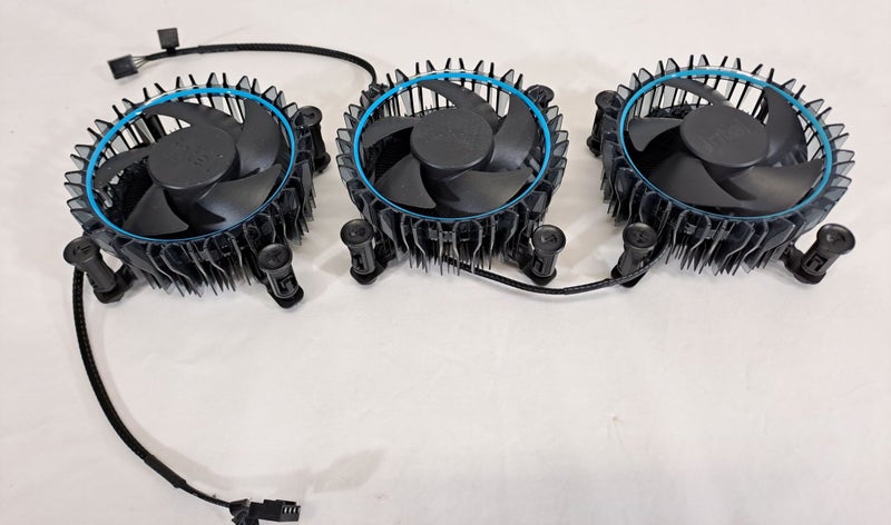 3x Intel Original CPU Fan for Socket LGA1700 Carousel 1