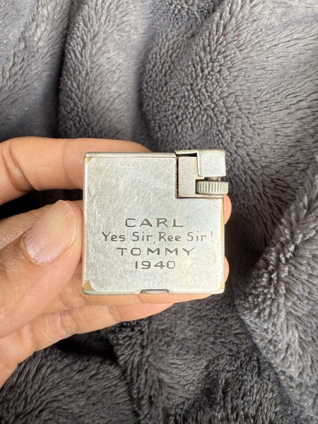 RARE 1940 WWII Dunhill Service Lighter- Fully Functional & Personalized Carousel 1