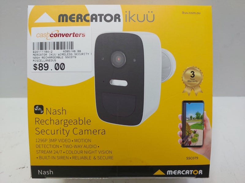 MERCATOR ikuu Rechargeable 3MP Security Camera !NEW! Carousel 1