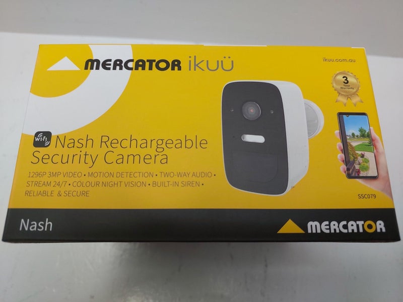 MERCATOR ikuu Rechargeable 3MP Security Camera !NEW! Carousel 3
