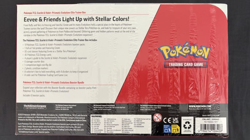 Pokémon TCG SV Prismatic Evolutions 2-Pack ETB & Booster Bundle Costco Exclusive Carousel 2