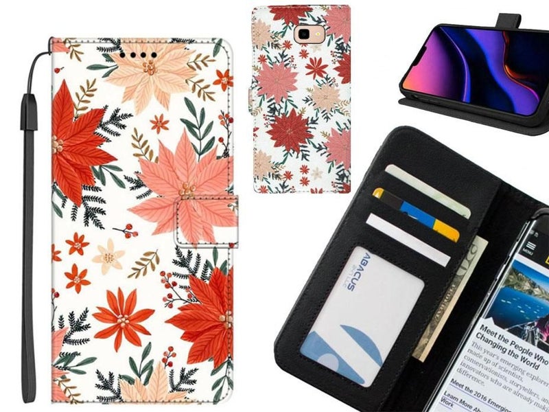 Galaxy J4 Plus case leather wallet case printed ID Carousel 1