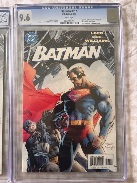 Batman #612 x2 variant CGC 9.6 and 9.8 Carousel 1