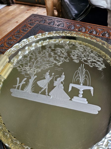 VINTAGE MURANO/VENETIAN GLASS MIRROR TRAY Carousel 2