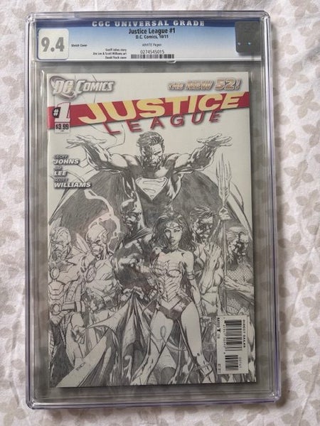 Justice League #1 sketch variant (2011) Carousel 1