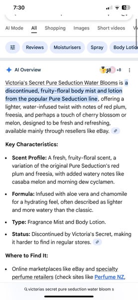 Victoria’s Secret Pure Seduction Water Blooms body mist spray Carousel 2