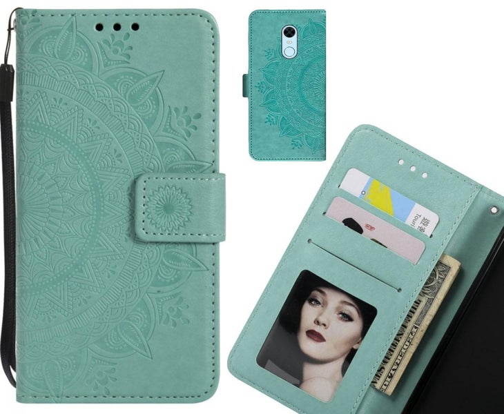 Xiaomi Redmi 5 Plus Case Leather Wallet Case Mandala Embossed Carousel 1