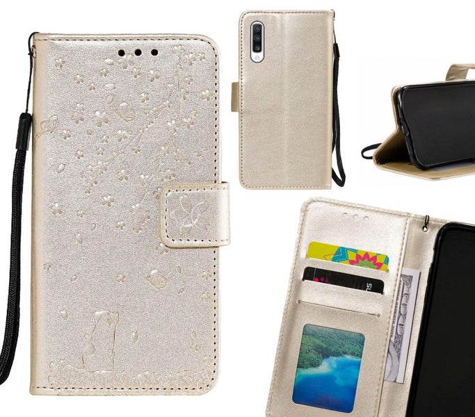 Samsung Galaxy A70 Case Embossed Wallet Leather Case Carousel 1