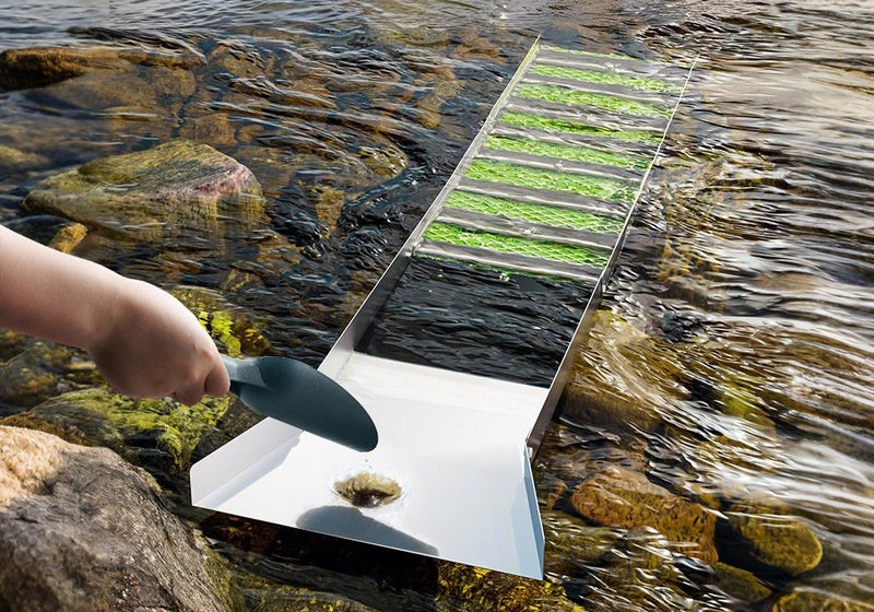 Gold Panning Kit Folding Sluice Box Mining Prospecting Equipment Carousel 1