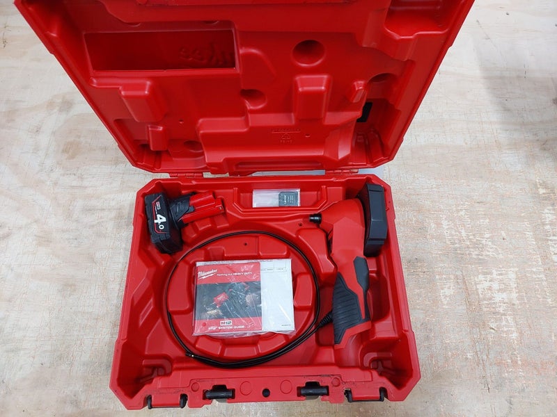 MILWAUKEE M12 Cordless Borescope (M12TBS0C) + M12 4.0Ah Battery + Case + SD CARD Carousel 2
