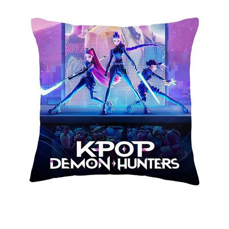 18x18Inch Demon Pillow Case Kpop Theme Throw Pillow Cover Hunters Birthday Decor Carousel 1