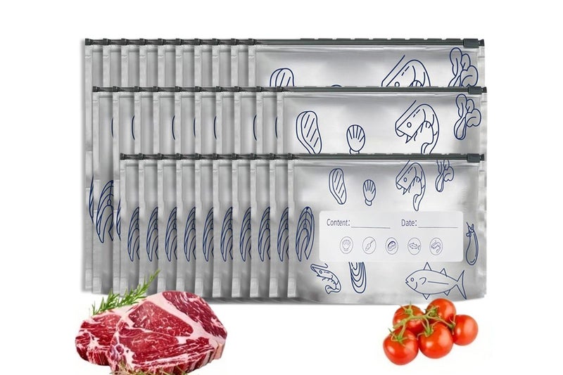 30 Pack Reusable Aluminum Foil Freezer Bags Carousel 1