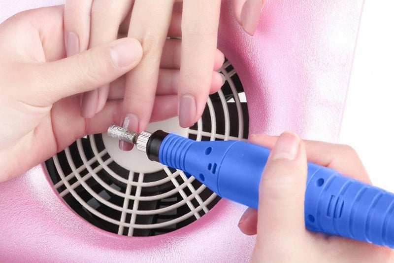 Electric Nail Drill Kit for Gel Nails Manicure Pedicure Polishing-Blue Carousel 7