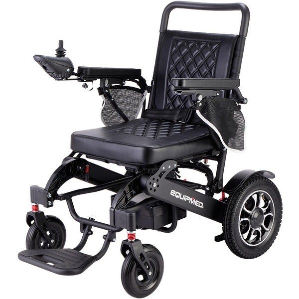 Equipmed Electric Folding Wheelchair Long Range Airline Approved Aluminium Frame Carousel 1