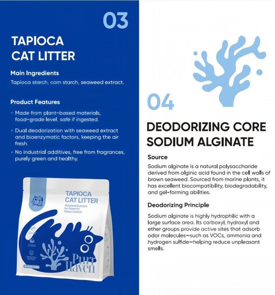 Purr Haven Capioca Cat Litter | 1 Carton 6 Packs Per 2.5Kg Carousel 2