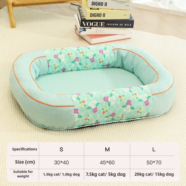 Elosung Size Green Cozy Pet Bed For Small Dogs And Cats Durable & Chew Resistant Carousel 2