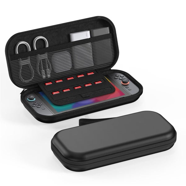 For Nintendo Switch 2 Game Console Pu Leather Protective Storage Bag - Black Carousel 1