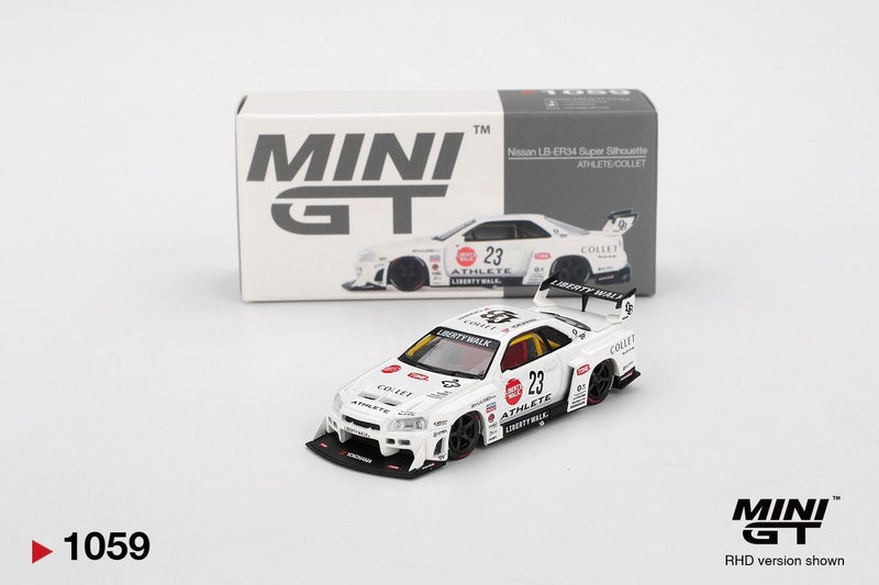 Mini GT Nissan LB-ER34 Super Silhouette ATHLETE/COLLET Carousel 1