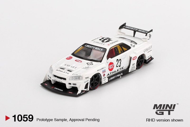 Mini GT Nissan LB-ER34 Super Silhouette ATHLETE/COLLET Carousel 2