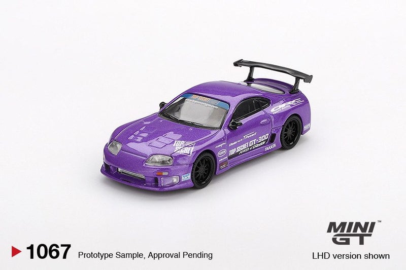 Mini GT Toyota Supra (A80) Top Secret GT-300 Top Secret Purple Carousel 2