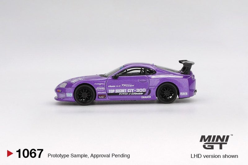 Mini GT Toyota Supra (A80) Top Secret GT-300 Top Secret Purple Carousel 4