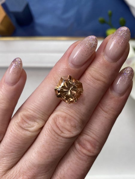 $1RES ~ $2900 Retail * 11.21ct Imperial Whiskey Topaz Carousel 2