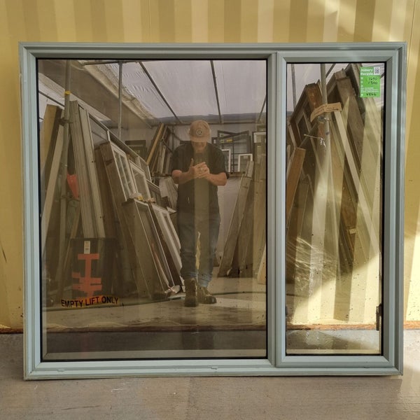 Aluminium Window Green 1490 W x 1300 H [#4846] Carousel 1