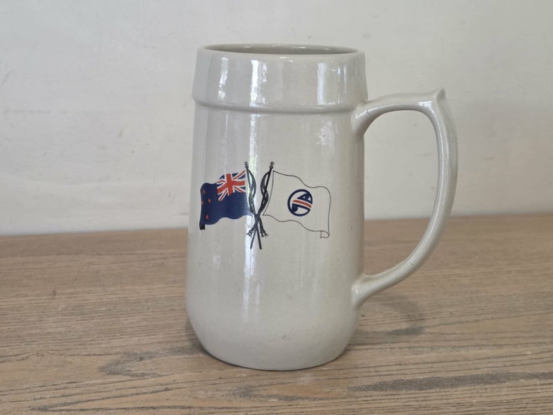 Superb Richmond Stoneware (NZ) Pottery Shipping Lines - Stein / Tankard / Mug Carousel 8
