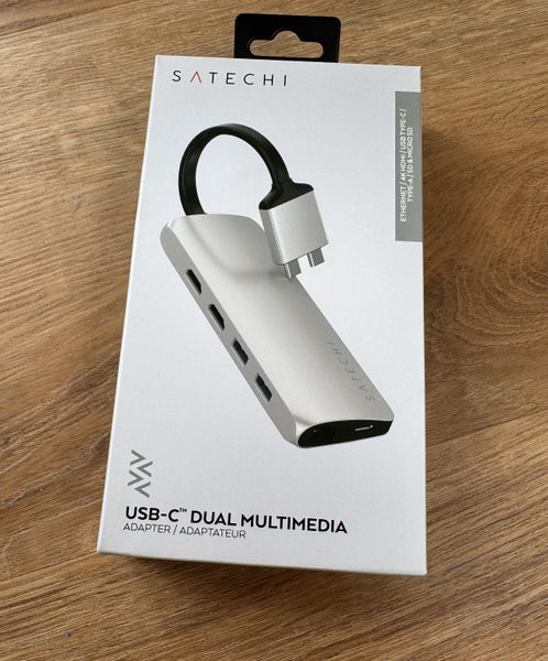 SATECHI USB-C Dual 4K HDMI Multimedia Adapter Silver Carousel 1