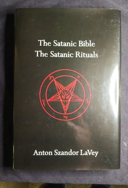The Satanic Bible and The Satanic Rituals, Anton LaVey, Hardcover, First Edition Carousel 1