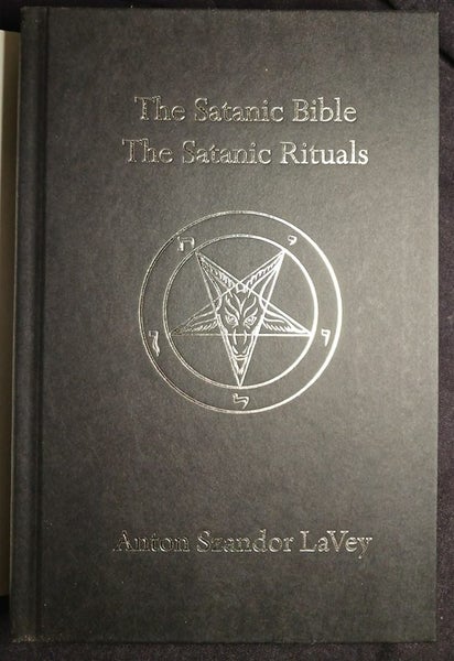 The Satanic Bible and The Satanic Rituals, Anton LaVey, Hardcover, First Edition Carousel 8