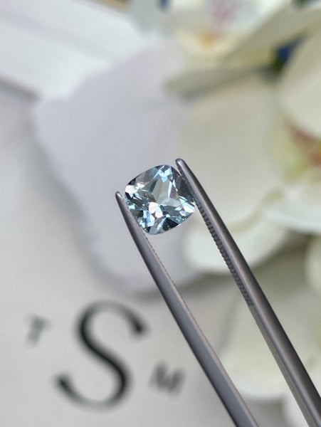 $1RES ~ $1350 Buy Now * 1.36ct Aquamarine Brazil Origin Carousel 6
