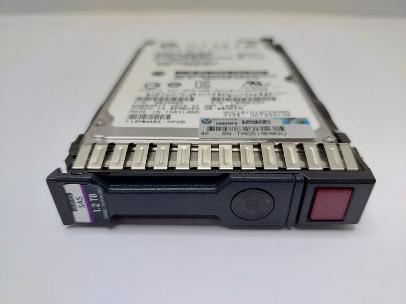 HP 1.2TB 10K SAS 2.5" SFF SAS HDD (HPE Model: EG1200FDNJT) w/ G8/9/10 Caddy Carousel 1