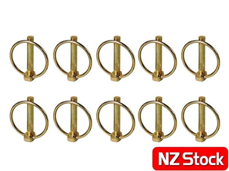 10pcs O-shape Lynch Pin Heavy Duty Steel Coupler Latch Ring Clip Carousel 1