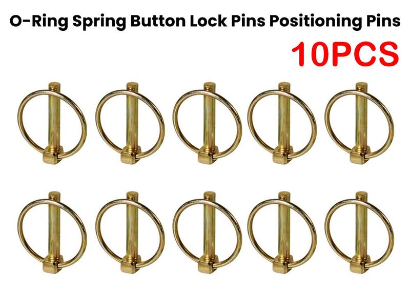 10pcs O-shape Lynch Pin Heavy Duty Steel Coupler Latch Ring Clip Carousel 2