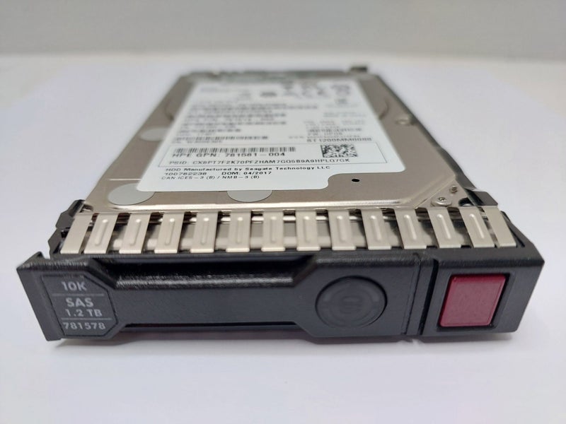 HP 1.2TB 10K SAS 2.5" SFF SAS HDD (HPE Model: EG1200JEMDA) w/ G8/9/10 Caddy Carousel 1