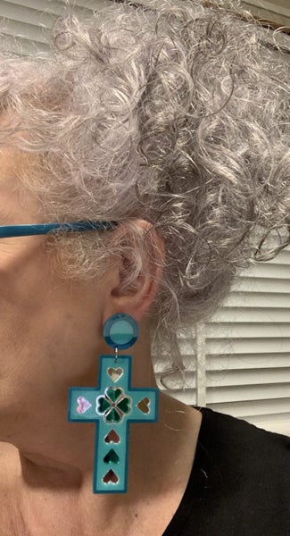 Lover Lover Cross Earrings Carousel 2