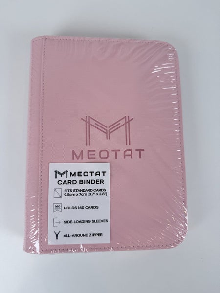 Meotat Zip TCG Standard Binder - 4 Pocket (160 Slot) - Pink Carousel 1