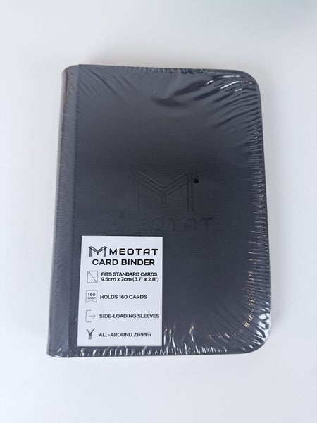 Meotat Zip TCG Standard Binder - 4 Pocket (160 Slot) - Black Carousel 1