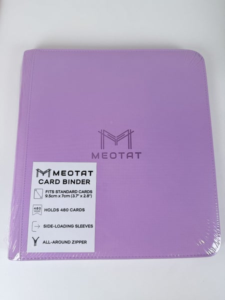 Meotat Zip TCG Standard Binder - 12 Pocket (480 Slot) - Light Purple Carousel 1
