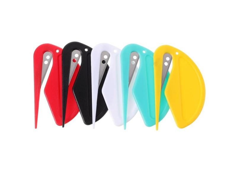 5PCS Plastic Sewing Tools Mini Portable Small Utility Knife Seam Pocket Sized Carousel 1