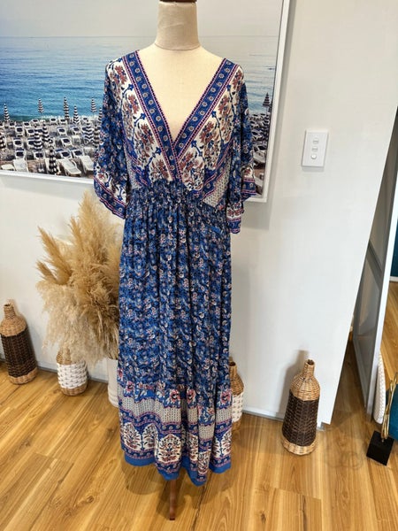 Rustty Dustty - XL - Blue Boho Dress Carousel 1