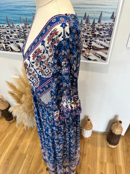 Rustty Dustty - XL - Blue Boho Dress Carousel 2