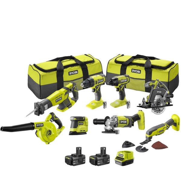 RYOBI 18V ONE+ 8-Piece Kit R18X8C142B Carousel 1