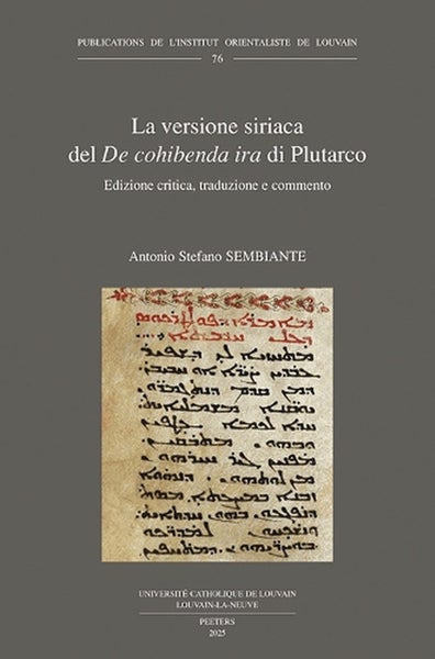 La versione siriaca del 'De cohibenda ira' di Plutarco by A.S. Sembiante - Paper Carousel 1