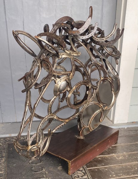 HORSESHOE HORSE HEAD 70x70cm Carousel 3